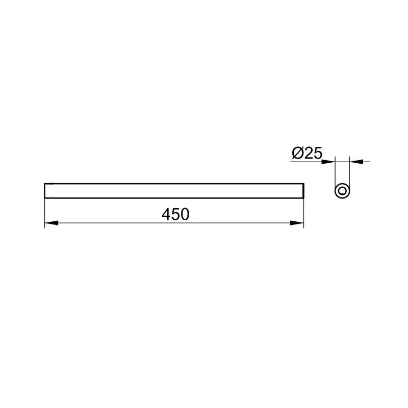 Полотенцедержатель Keuco Reva 12820010000, 45 см, цвет хром - Gidratop.ru изображение