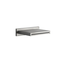 Gessi Rettangolo каскадный излив для душа настенный, для монтажа с удаленным управлением (не входит в комплект), цвет: шлифованная сталь - Gidratop.ru изображение