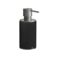GESSI 316 дозатор для жидкого мыла настольный, цвет: черный/steel brushed