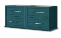 TIFFANY База под раковину с 4-мя выдвижными ящиками  54956 Blu Petrolio, 120x46x55