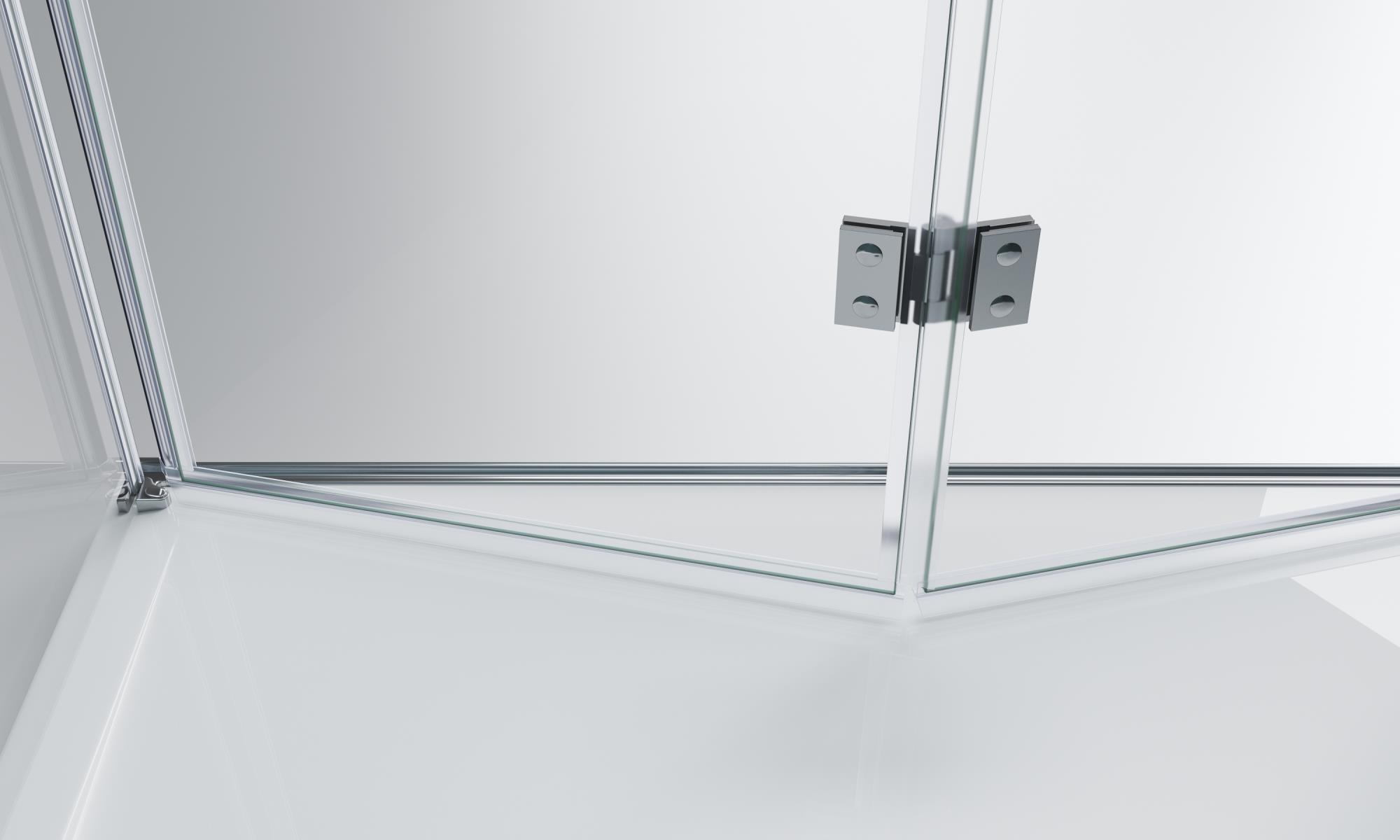 Душевой уголок BelBagno ALBANO-ASH-1-100/80-C-Cr - Gidratop.ru изображение
