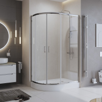 Душевой уголок BelBagno UNO-195-RH-2-100/80-C-Cr - Gidratop.ru изображение