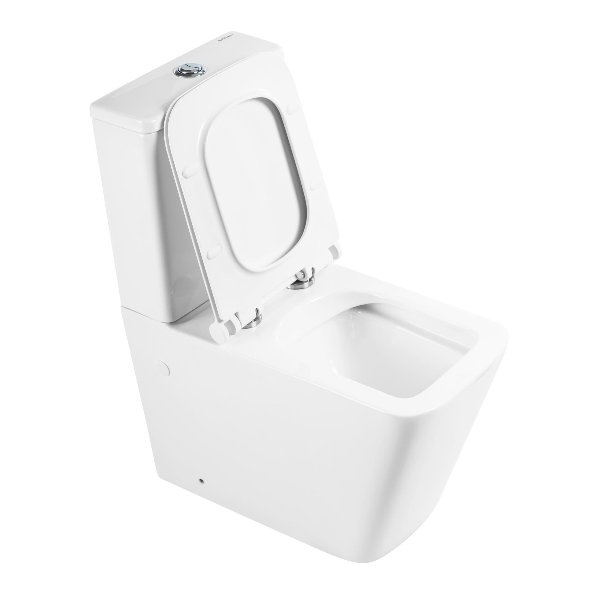 Унитаз-компакт безободковый BelBagno ARDENTE-R BB02093CPR/BB2112SC - Gidratop.ru изображение