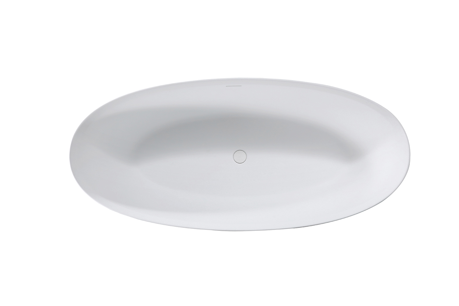 Ванна Solid Surface Vincea VBT-4S01MW, 1700*760*560, белый мат., слив-перелив в комплекте - Gidratop.ru изображение