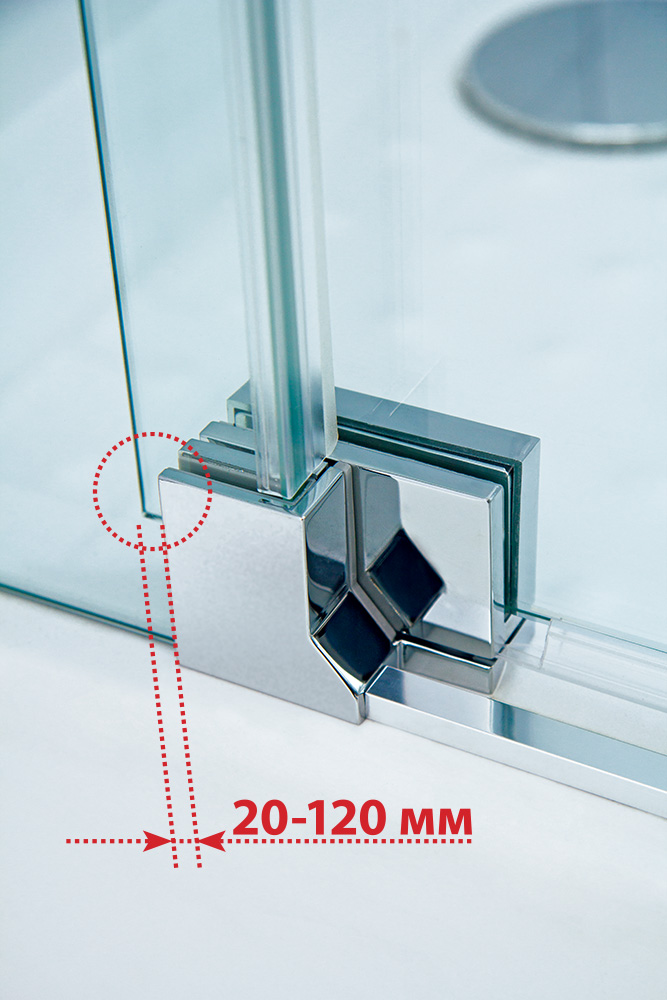 Душевой уголок CEZARES SLIDER-AH-2-70/80-100/110-C-Cr - Gidratop.ru изображение