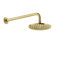 GESSI INCISO верхний душ настенная, шарнирная на 1/2,  Oslash;200мм, цвет: золото - Gidratop.ru изображение