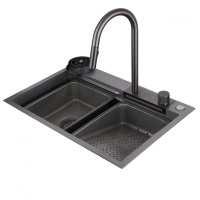 Кухонная мойка ABBER Wasser Kreis AF2194NG никель - Gidratop.ru изображение