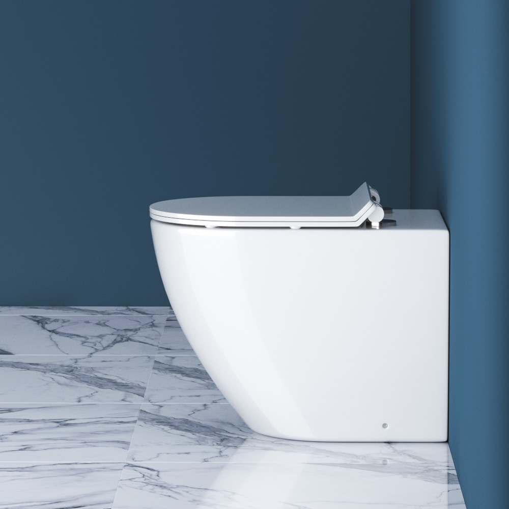 Унитаз приставной безободковый BelBagno SFERA-R BB2141CBR/BB2111SC - Gidratop.ru изображение