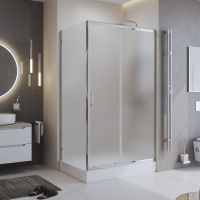 Душевой уголок BelBagno UNO-195-AH-1-100/80-P-Cr - Gidratop.ru изображение