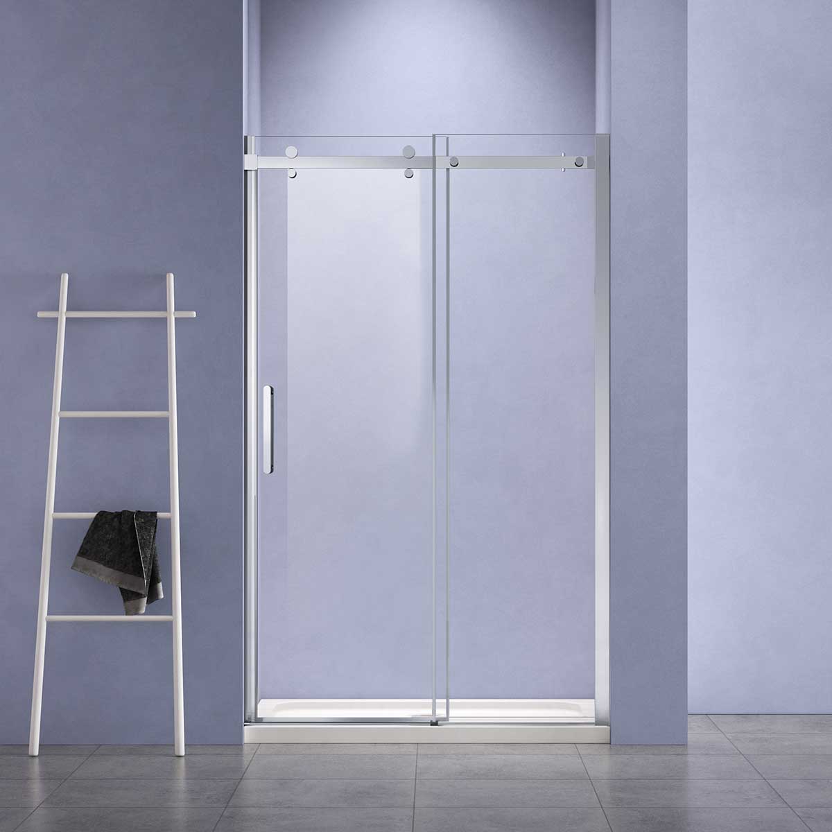 Душевая дверь Como-N VDS-4CN130CL, 1300, хром, стекло прозрачное - Gidratop.ru изображение