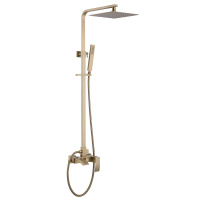 Душевая стойка ABBER Wasserfall AF8616G с изливом, золото матовое - Gidratop.ru изображение