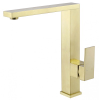 Смеситель ABBER Daheim AF8214G для кухни, золото матовое - Gidratop.ru изображение