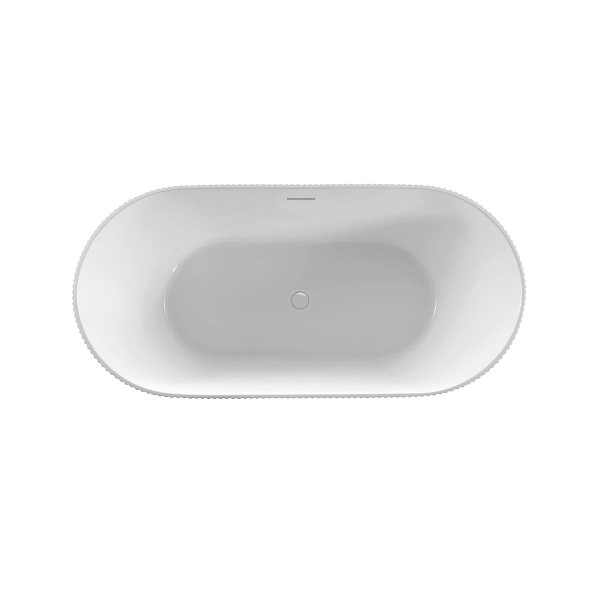Ванна акриловая Vincea VBT-426-1700 1700*800*580, цвет белый, щелевой перелив - Gidratop.ru изображение
