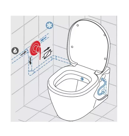 Электронный унитаз Geberit AquaClean Mera Classic 146.204 подвесной и крышка-биде, цвет глянцевый хром - Gidratop.ru изображение