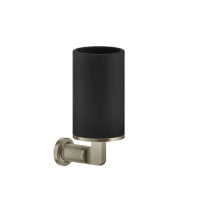 GESSI INCISO стакан настенный, цвет: черный/finox - Gidratop.ru изображение