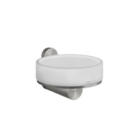 GESSI 316 мыльница настенная, цвет: белый/steel brushed - Gidratop.ru изображение