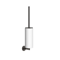 GESSI ANELLO ершик для унитаза, настенный, колба белая, фурнитура Black Metal Brushed PVD - Gidratop.ru изображение