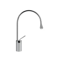 Gessi Goccia смеситель для раковины на 1 отверстие, высокий, излив 244мм R=125, цвет: хром - Gidratop.ru изображение