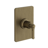 GESSI VENTI20 смеситель встраиваемый, однорычажный, внешняя часть, цвет Antique Brass - Gidratop.ru изображение