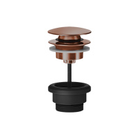 GESSI 316 донный клапан нажимной ldquo;StopGo, для раковин без перелива, цвет Copper Brushed PVD - Gidratop.ru изображение