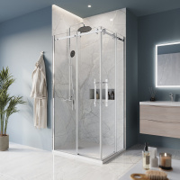 Душевой уголок BelBagno MARINO-AH-2-100/80-C-CR - Gidratop.ru изображение