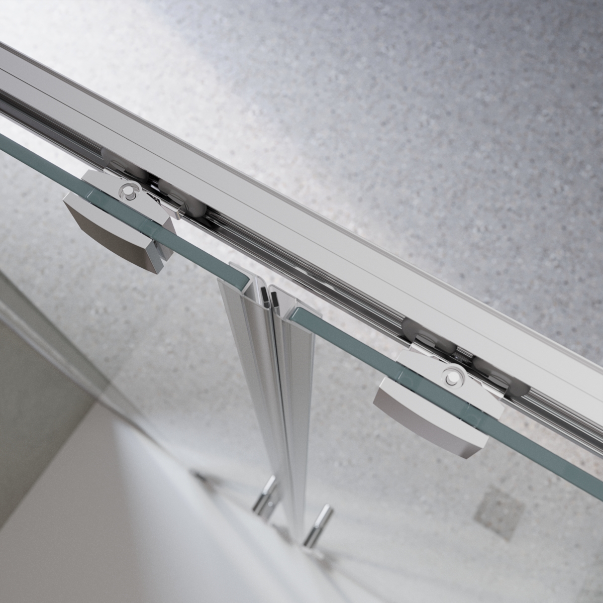 Душевая дверь BelBagno LUCE-BF-2-140-C-Cr - Gidratop.ru изображение