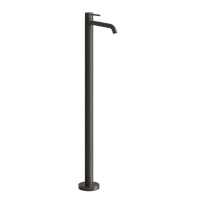GESSI 316 FLESSA смеситель для раковины напольный, однорычажный, внешняя часть, цвет Black Metal Brushed PVD - Gidratop.ru изображение