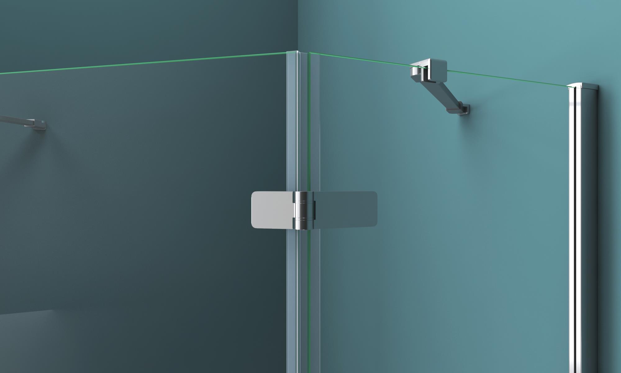 Душевой уголок BelBagno KRAFT-P-1-100-C-Cr-R - Gidratop.ru изображение