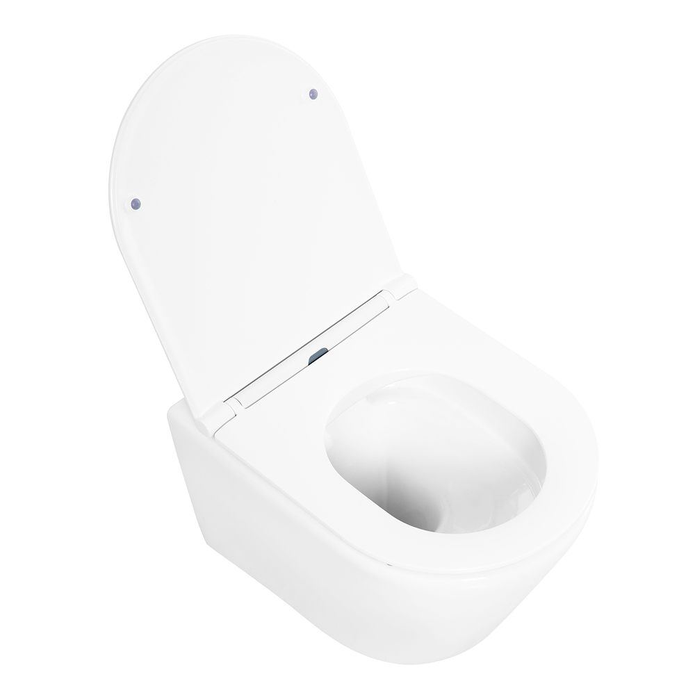 Комплект 3 в 1 Унитаз подвесной с сиденьем BelBagno TRE BB8001CHR/SC + Система инсталляции для унитазов BelBagno BB002-80  с кнопкой смыва BB005-PR-CH - Gidratop.ru изображение