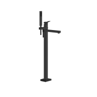 Gessi Rettangolo напольный смеситель для ванны с ручным душем (внешние части), цвет: Black XL - Gidratop.ru изображение