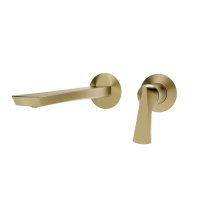 GESSI  VENTAGLIO внешняя часть настенного смесителя для раковины, цвет: Brass Brushed PVD - Gidratop.ru изображение
