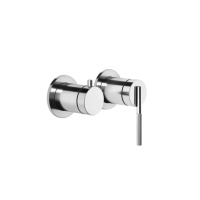 Gessi Ingranaggio встраиваемый однорычажный смеситель на 2 выхода с перекл. (внешние части), цвет: хром - Gidratop.ru изображение