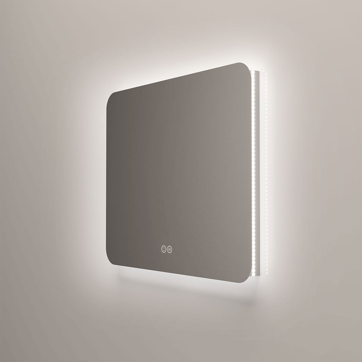 Зеркало LED VLM-3BE900-2 900х800 c сенсорным выключателем и диммером, антизапотевание - Gidratop.ru изображение