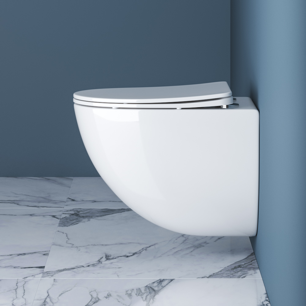 Унитаз подвесной безободковый BelBagno AMANDA BB051CHR/BB051SC - Gidratop.ru изображение