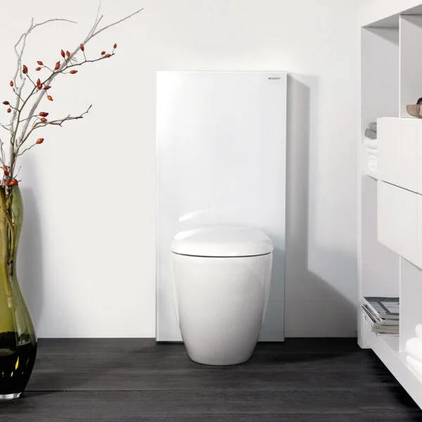 Сантехнический модуль Geberit Monolith Premium 131.004.SI.1 для напольного унитаза, белый - Gidratop.ru изображение