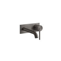 GESSI 316 встраиваемый смеситель с изливом 147мм (внешние части), цвет: brushed black metal pvd - Gidratop.ru изображение