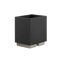 Gessi Rettangolo стакан настольный, цвет: Finox/черный - Gidratop.ru изображение