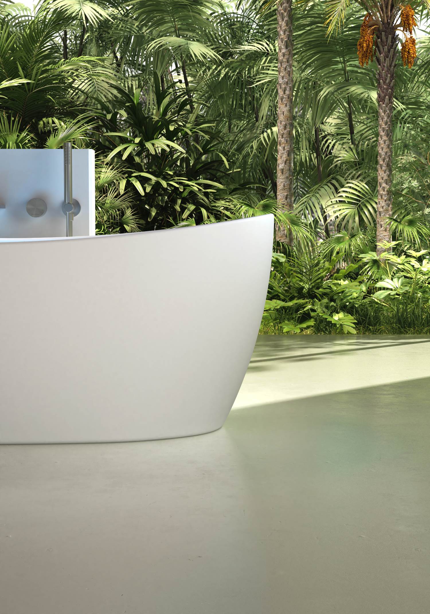 Ванна Solid Surface Vincea VBT-6S03MW, 1700*800*630, белый мат., слив-перелив в комплекте - Gidratop.ru изображение