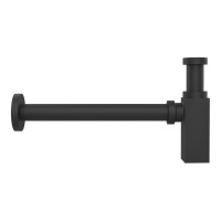 Gessi Eleganza сифон для раковины квадратный, под донный клапан, цвет: Black XL - Gidratop.ru изображение