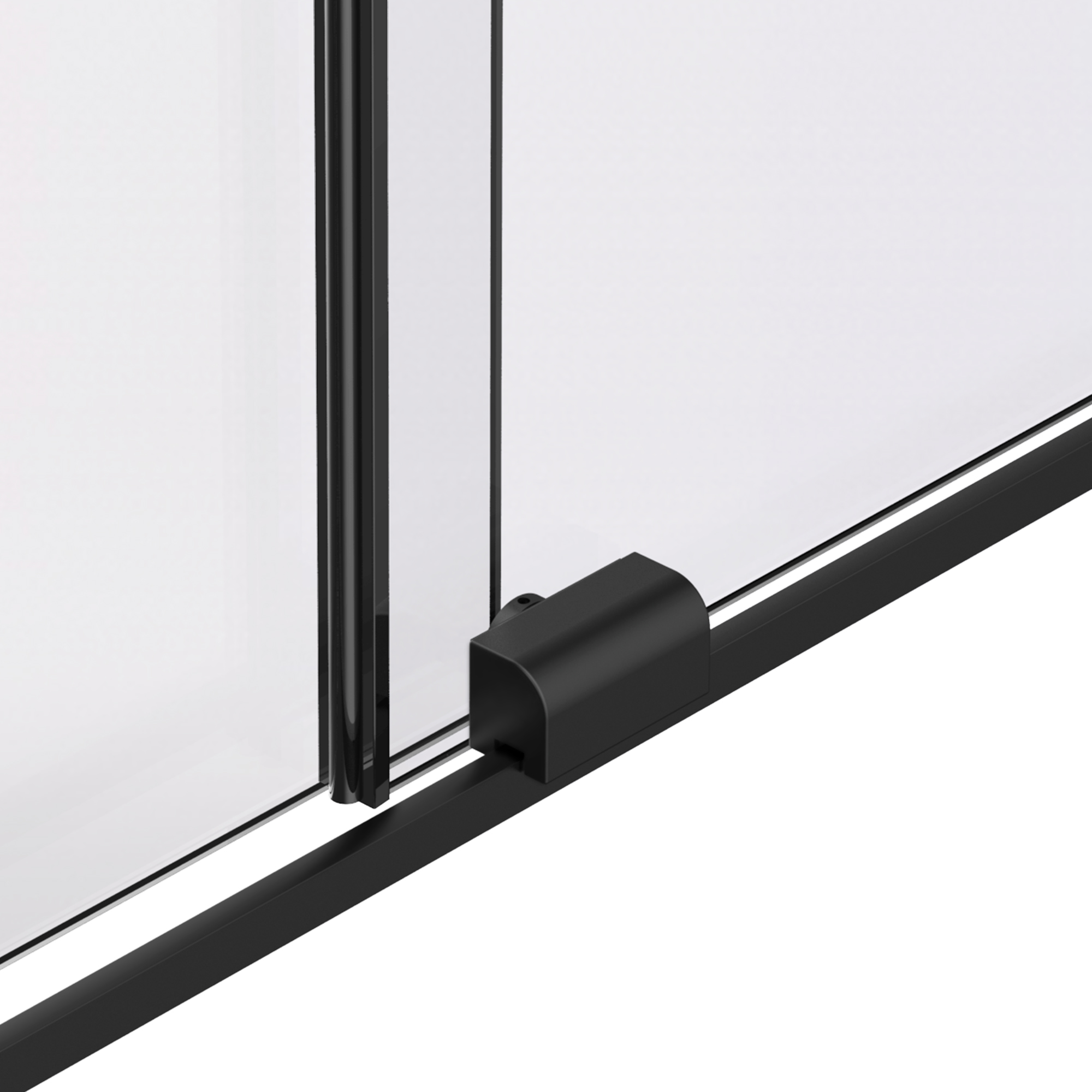 Душевая перегородка Walk-In VSW-1WSL120GSB, 1200*2000, черный матовый, стекло янтарь - Gidratop.ru изображение