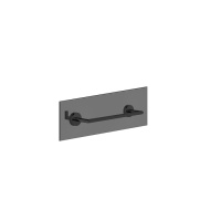 Gessi Tondo полотенцедержатель для крепления на стекло. 30 см, цвет: Black XL - Gidratop.ru изображение