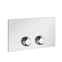 GESSI VENTI20 клавиша смыва для унитаза двойная, для инсталляций Viega, цвет хром - Gidratop.ru изображение