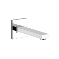 Gessi Rettangolo настенный излив для ванны, для монтажа с удаленным управлением (не входит в комплект), цвет: хром - Gidratop.ru изображение