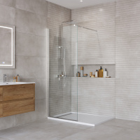 Душевая перегородка BelBagno KRAFT-L-1-70-C-Cr - Gidratop.ru изображение