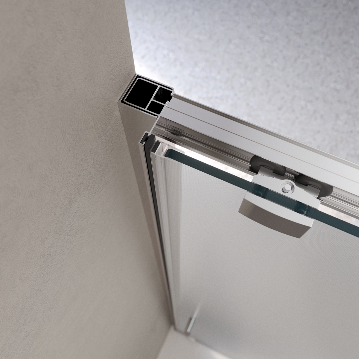 Душевая дверь BelBagno LUCE-BF-1-120-P-Cr - Gidratop.ru изображение