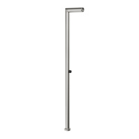 GESSI OUTDOOR душевая стойка для установки на улице, напольная, на 1 выход, без ручки и верхнего душа, внешняя часть, цвет Corten - Gidratop.ru изображение