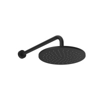 GESSI Origini верхний душ с кронштейном, настенный ,защитой от известкового налета, цвет Black XL - Gidratop.ru изображение
