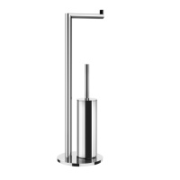 Gessi Emporio accessories стойка с держателем для туалетной бумаги и ершиком, цвет: Chrome - Gidratop.ru изображение