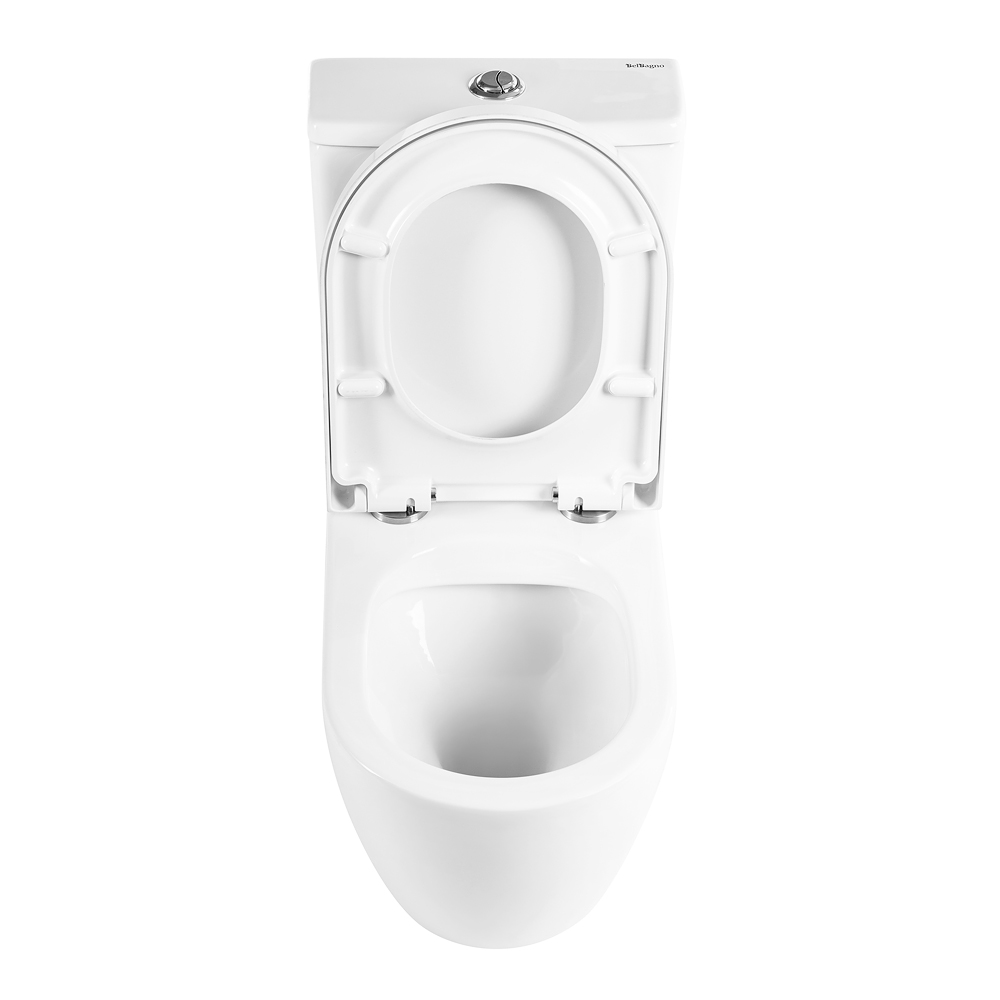 Унитаз-компакт безободковый BelBagno SFERA-R BB2141CPR/BB865SC - Gidratop.ru изображение