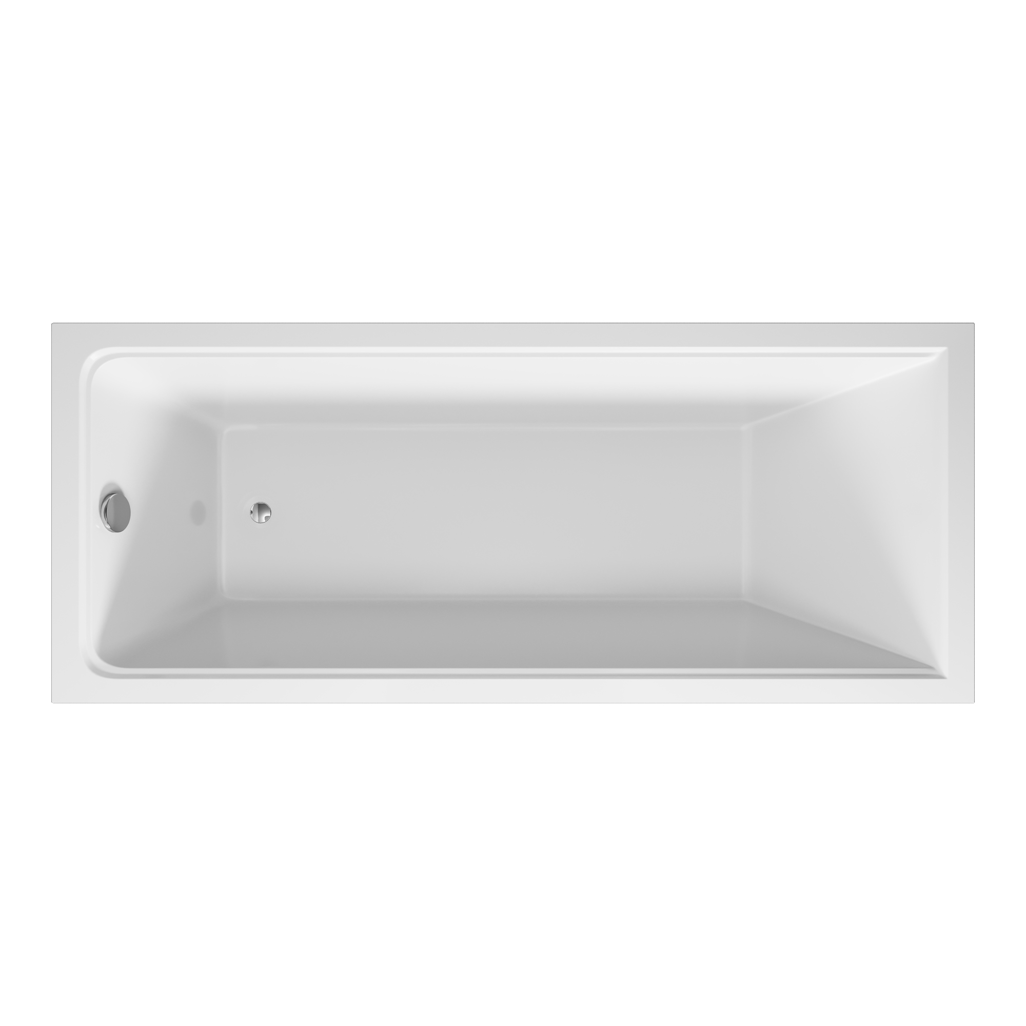 Ванна акриловая Vincea VBT-2G170-FR с каркасом 1700*700*470, пристенная, цвет белый - Gidratop.ru изображение